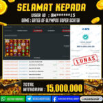 JACKPOT SLOT GACOR MAIN GATES OF OLYMPUS SUPER SCATER 17 DESEMBER 2025
