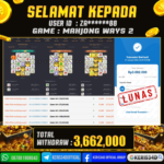 JACKPOT SLOT GACOR MAIN MAHJONG WAYS 2 22 JANUARI 2026